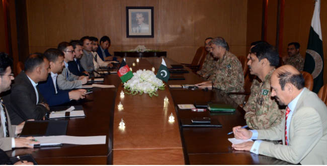 Afghan Media Delegation Meets Gen. Bajwa